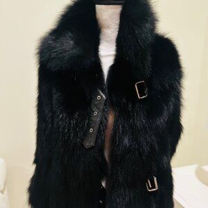 Chic Black Fur Vest